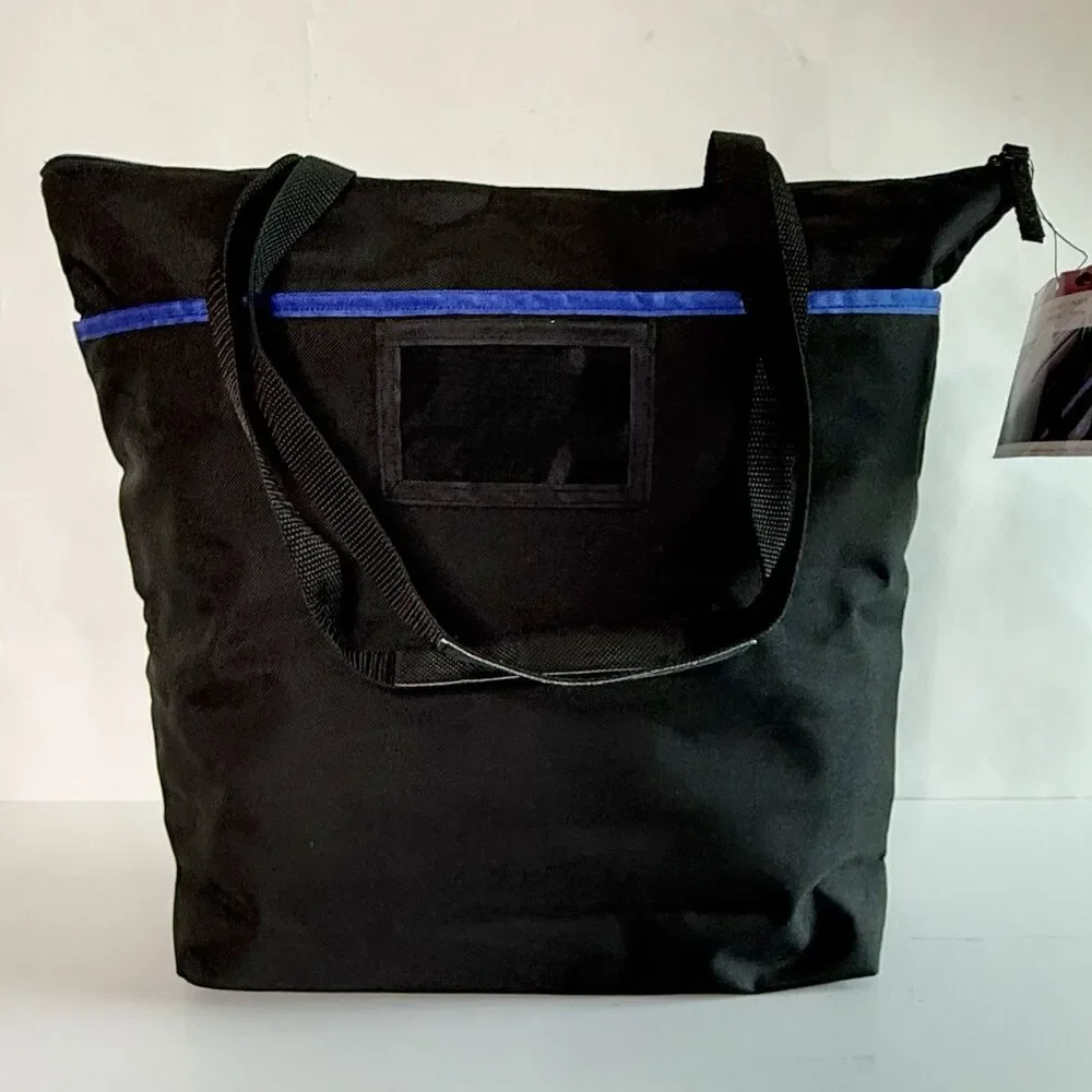 CREATIVE MEMORIES Black Nylon & Mesh Project Tote Bag Scrapbooking Crafting- NWT